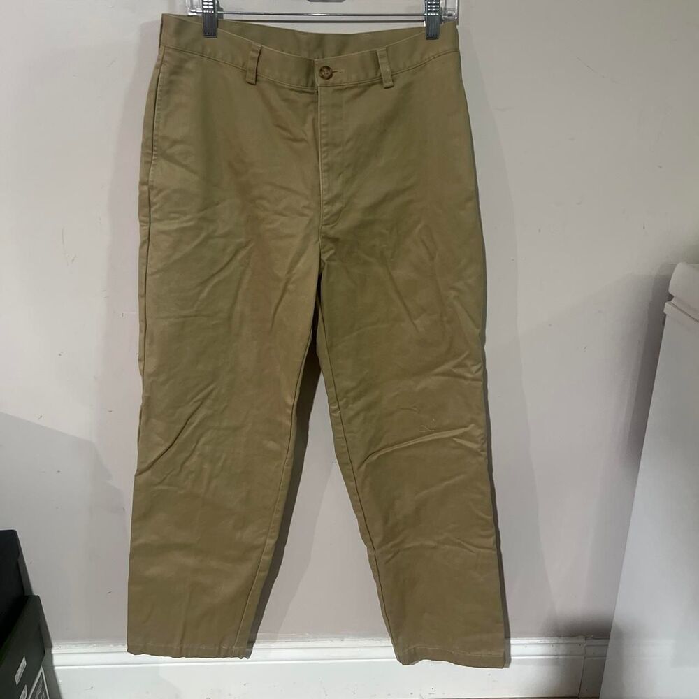Llbean Men's Khaki and Tan Trousers